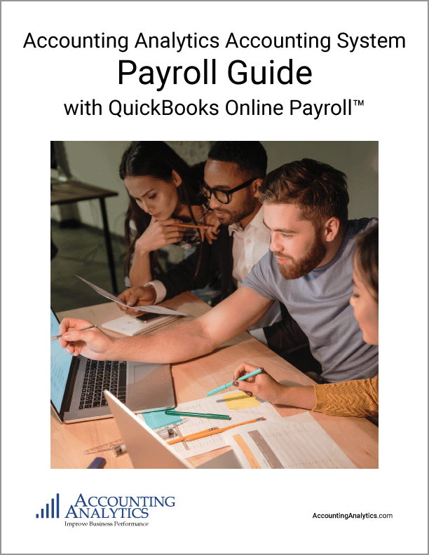 Accounting Analytics Payroll with QuickBooks Online Payroll Training Course
